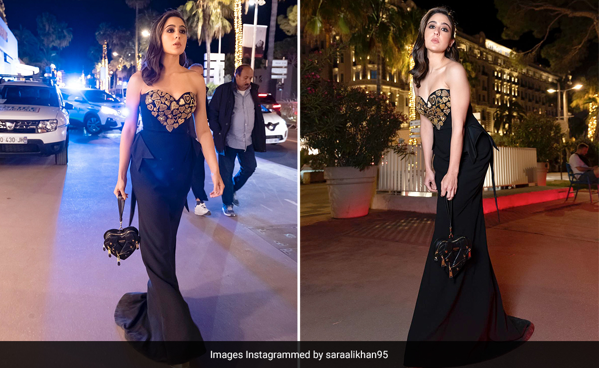 Cannes 2023: Once You See Sara Ali Khan's Fabulous Black Moschino Dress, You'll Be Eating Your Heart Out