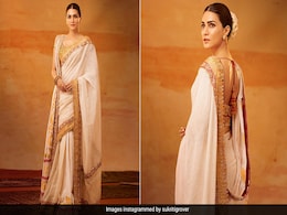 Kriti Sanon's Vintage Kerala Cotton <i>Saree</i> Included Block Prints Made Of 24 Carat Gold Kriti Sanon's Vintage Kerala Cotton <i>Saree</i> Included Block Prints Made Of 24 Carat Gold