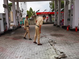 Explosion At Jammu Petrol Pump After Short Circuit In  Power Board Explosion At Jammu Petrol Pump After Short Circuit In  Power Board