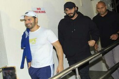 Friends Varun Dhawan And Arjun Kapoor Were Clicked Together In Juhu Friends Varun Dhawan And Arjun Kapoor Were Clicked Together In Juhu