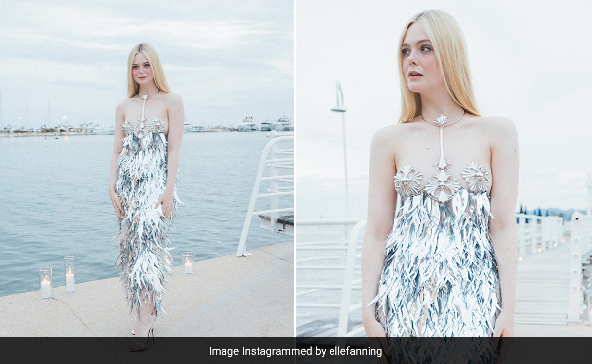 Cannes 2023: Elle Fanning's Carved Metal Bustier And Silver Fringe Paco Rabanne Dress Almost Screams Disco Party