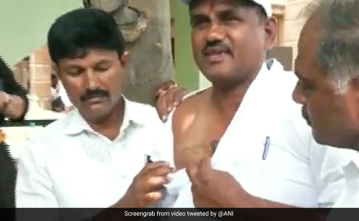 Watch: Man Gets Tattoo Of "Siddaramaiah CM" On His Chest