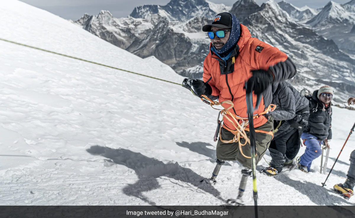 "I Cried Like A Baby": Ex-Nepalese Soldier With Artificial Legs Who Scaled Everest