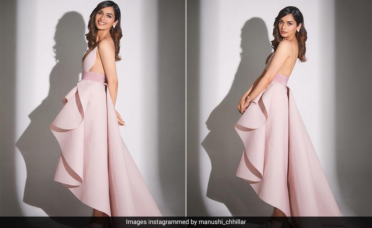 Manushi Chhillar Shows Us What Fairytales Are Made Of In A Blush Pink Ruffle Dress