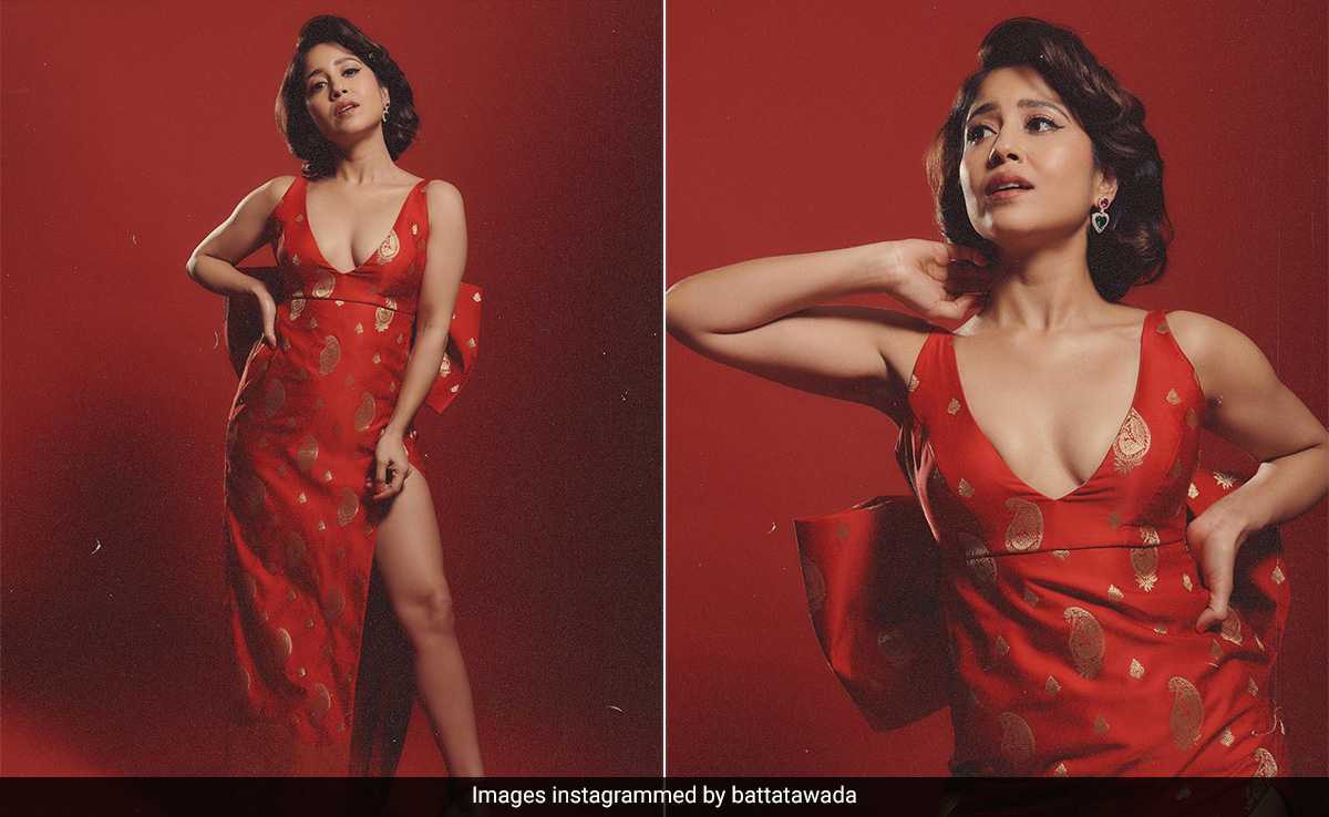 Shweta Tripathi In A Red Brocade Gown Looks Fiery Enough To Put Mercury In Retrograde
