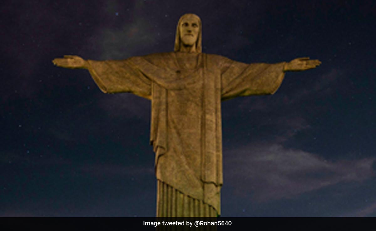Lights Go Out At Rio's Christ The Redeemer Over Footballer Vinicius Jr Racism incident