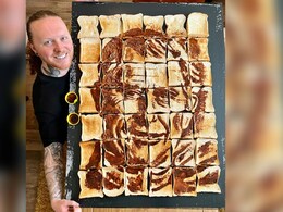 King Charles' Coronation: UK Artist Makes Portrait With Toast And Spread King Charles' Coronation: UK Artist Makes Portrait With Toast And Spread