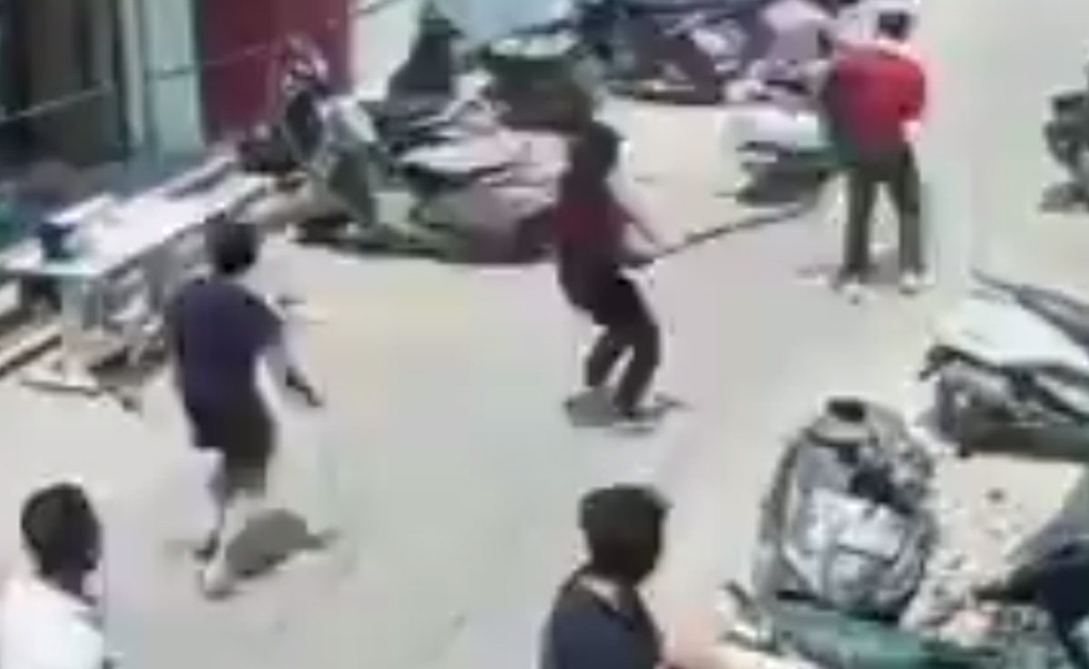 Caught On CCTV, Man Thrashed With Sticks In Delhi Market