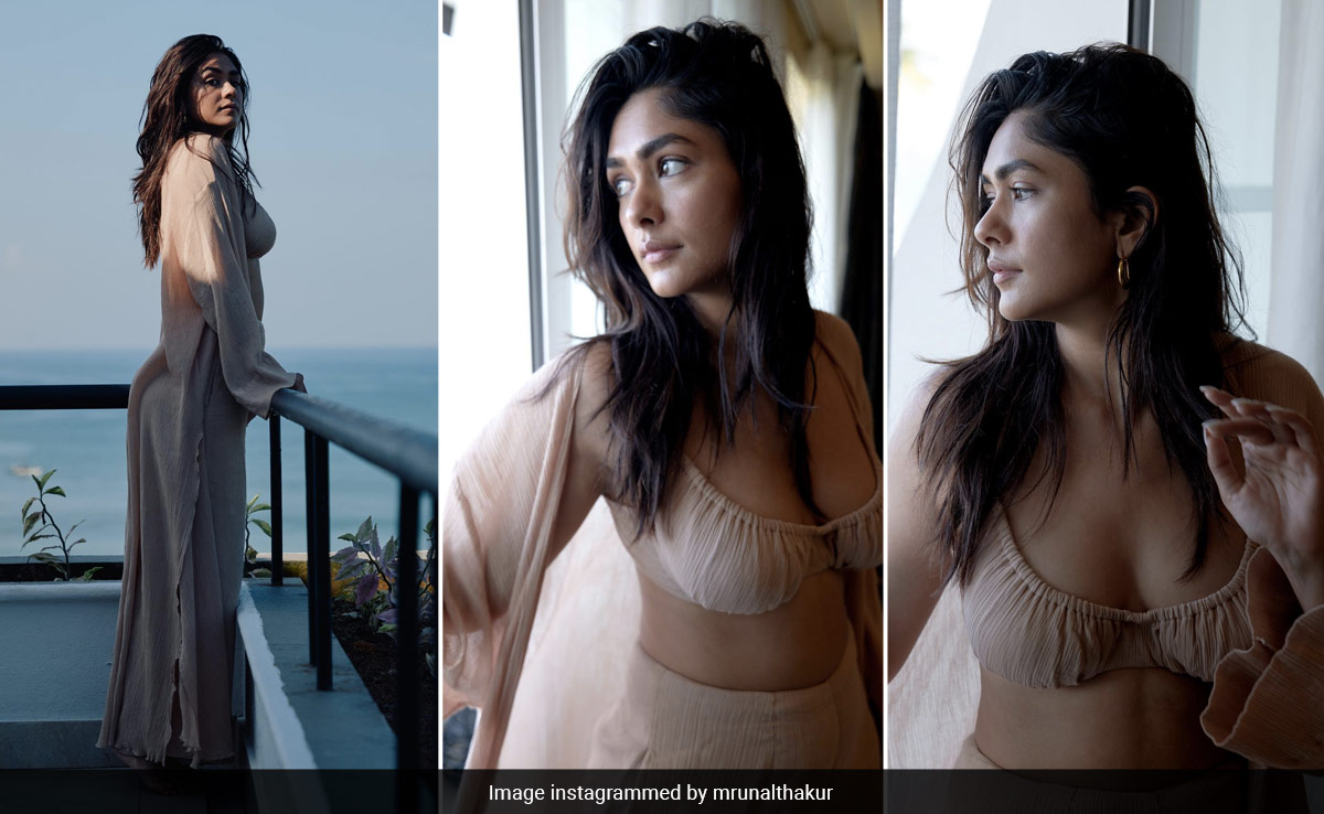 Mrunal Thakur's Beige Co-Ord Set Takes Her From The Lounge To The Beach In Seconds