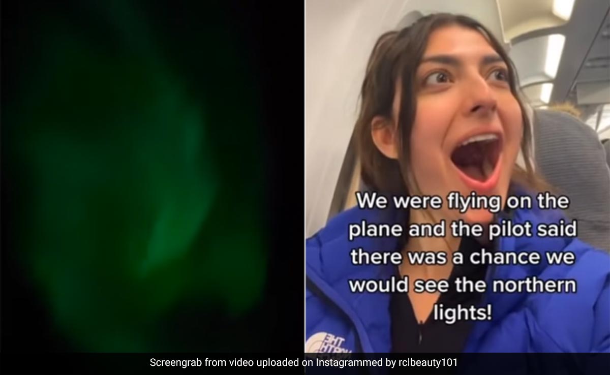 Watch: Passengers Witness Rare Northern Lights From Their Plane, Internet Calls Them ''Lucky''