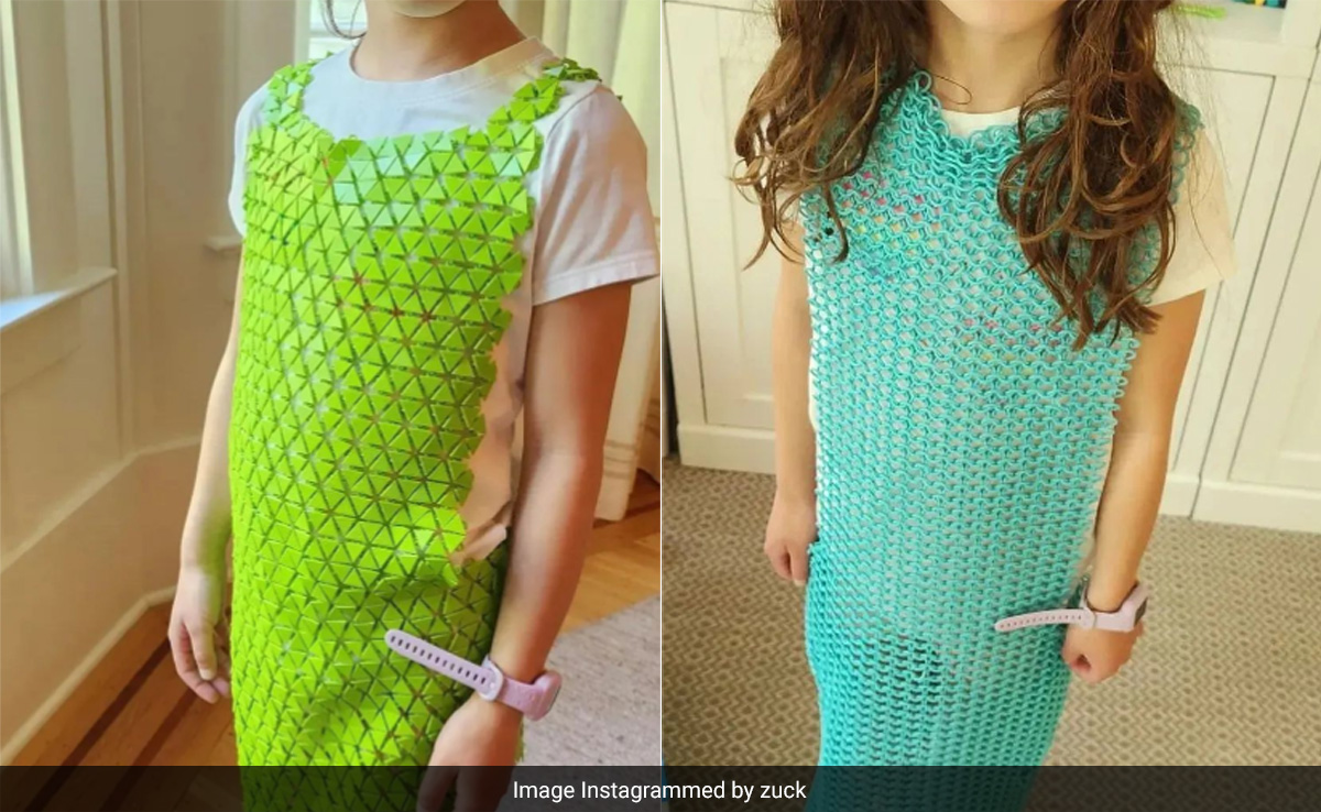 ''Had To Learn To Sew'': Mark Zuckerberg Creates 3D-Printed Dresses For His Daughters