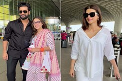 Sara Ali Khan-Vicky Kaushal And Kriti Sanon Fly Out Of Mumbai Sara Ali Khan-Vicky Kaushal And Kriti Sanon Fly Out Of Mumbai