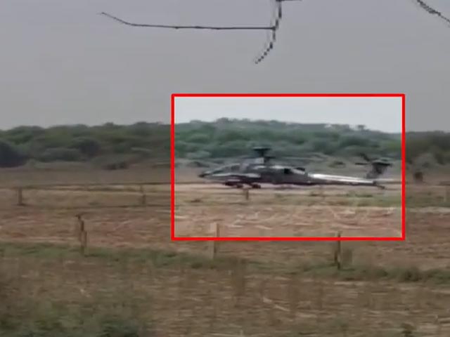 Air Force's Apache Helicopter Makes Precautionary Landing In Madhya Pradesh