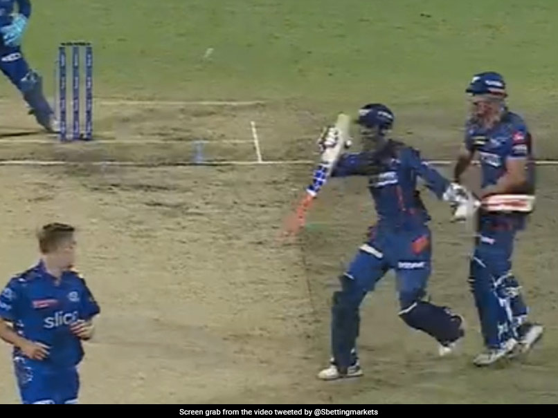 Watch: Marcus Stoinis Collides With LSG Teammate Deepak Hooda, Gets Run Out In Bizarre Way vs MI In IPL 2023 Eliminator