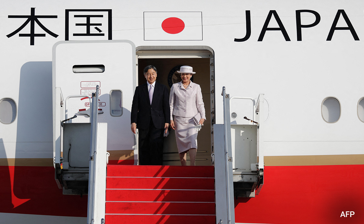 Japan's Emperor Arrives In Indonesia For First State Visit