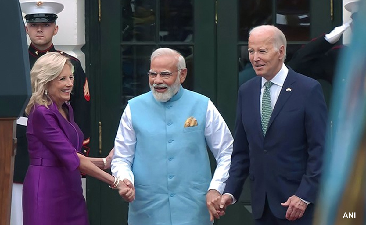 Marching Bands, Gun Salute: PM Modi Gets A Grand Welcome At White House