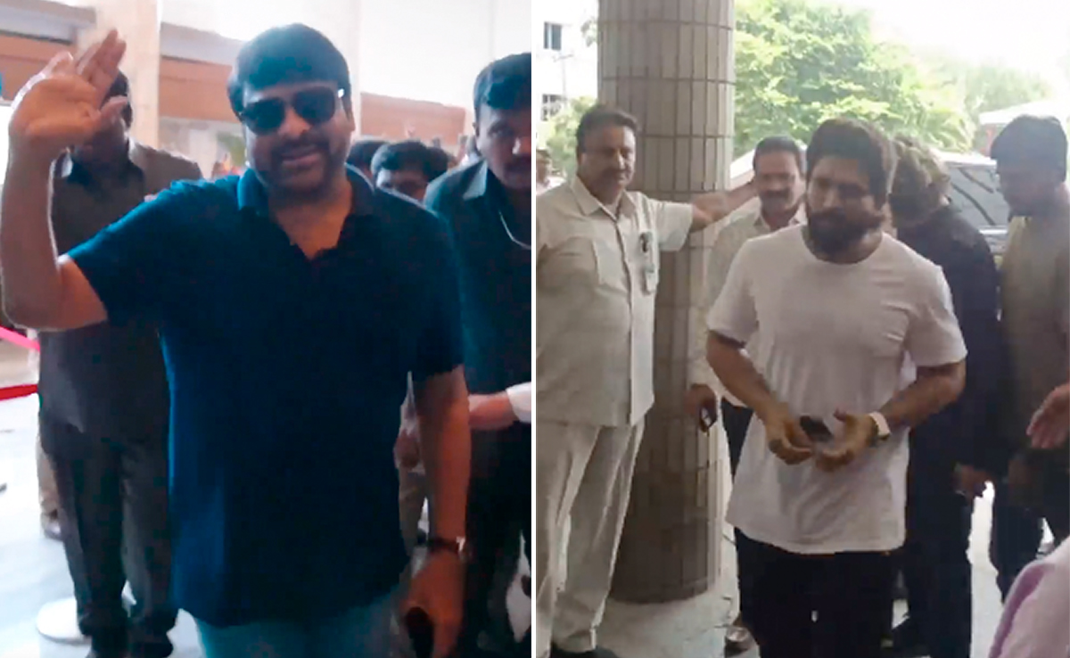 Chiranjeevi, Allu Arjun And Others Visit Ram Charan, Upasana And Baby In Hospital