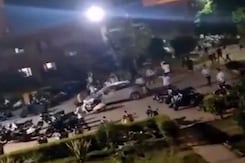 On Camera, Massive Fight Between Guards, Students At Greater Noida College On Camera, Massive Fight Between Guards, Students At Greater Noida College