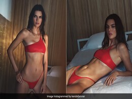 Kendall Jenner's Strappy Red Bikini Is Practically Fireworks On A Summer Night Kendall Jenner's Strappy Red Bikini Is Practically Fireworks On A Summer Night