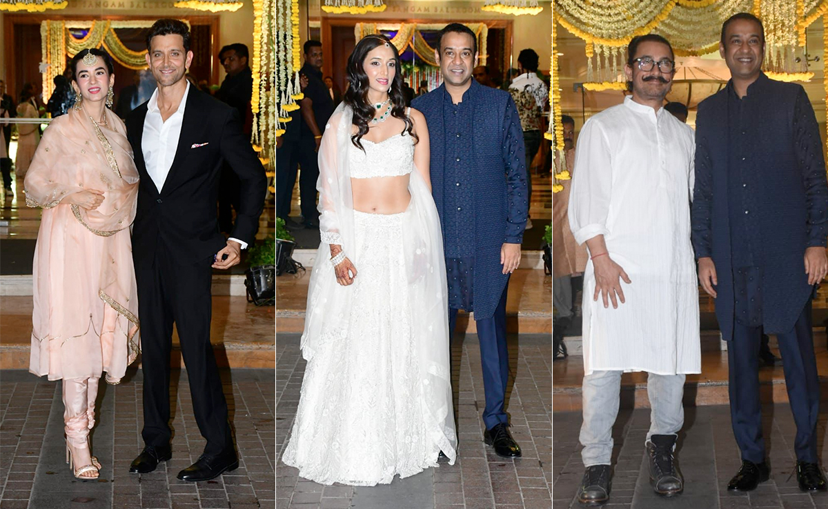 At Madhu Mantena-Ira Trivedi's Starry Reception, Aamir Khan, Hrithik-Saba And Other Stars