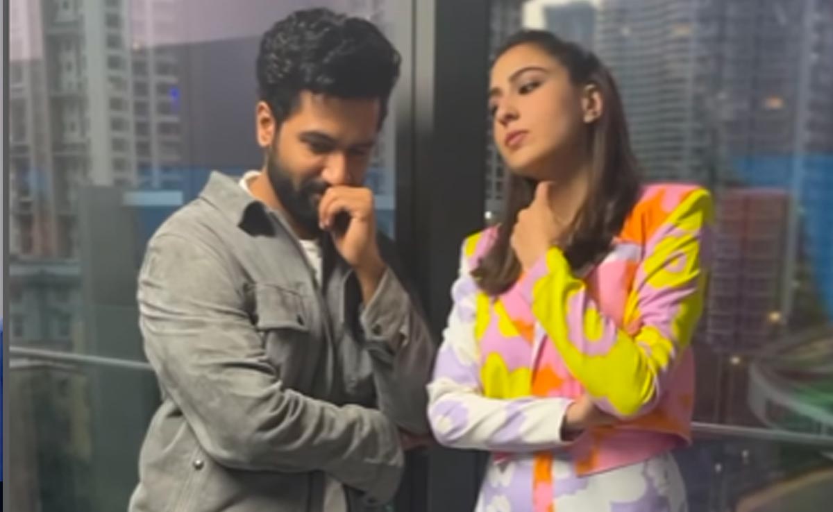 Just Vicky Kaushal Not Laughing At Sara Ali Khan's Knock Knock Jokes