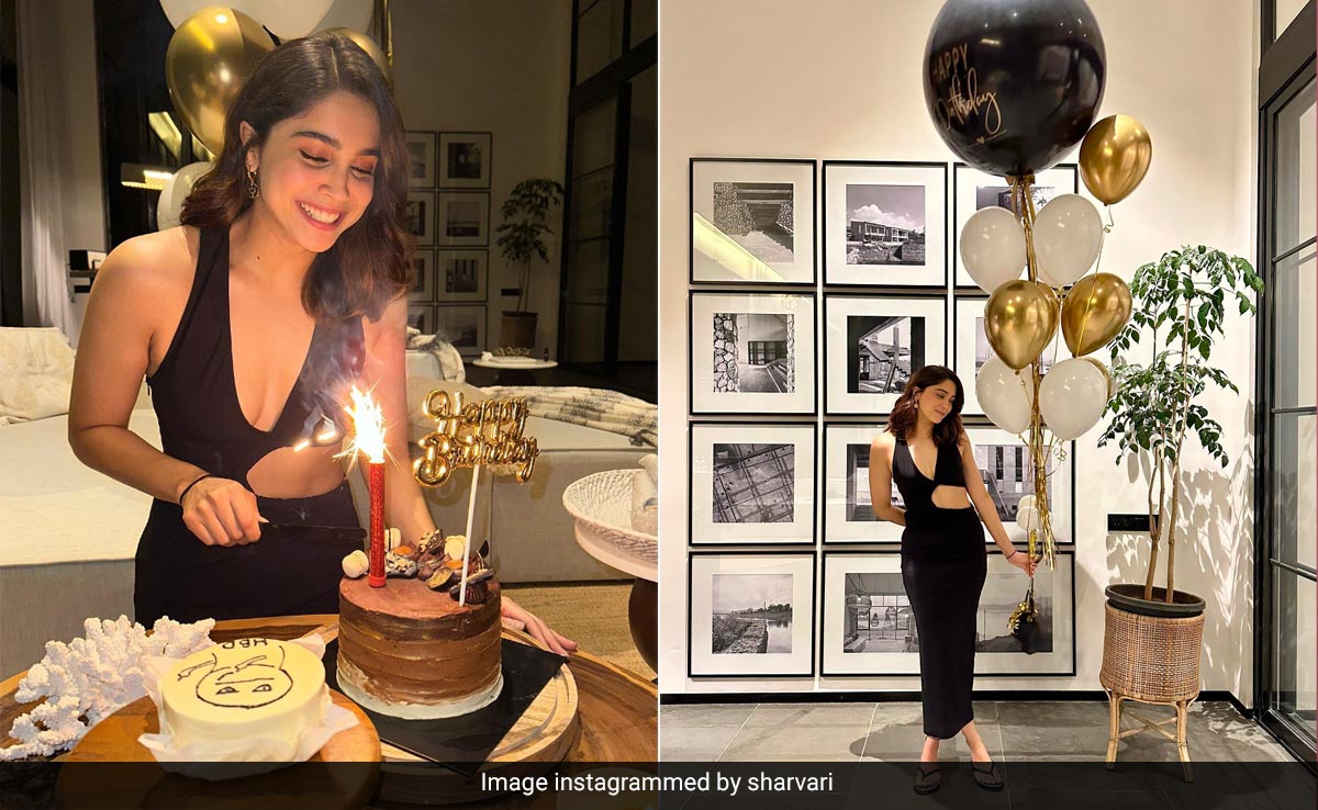 Sharvari Wagh's Birthday Was Happy Indeed In A Black Cutout Midi Dress