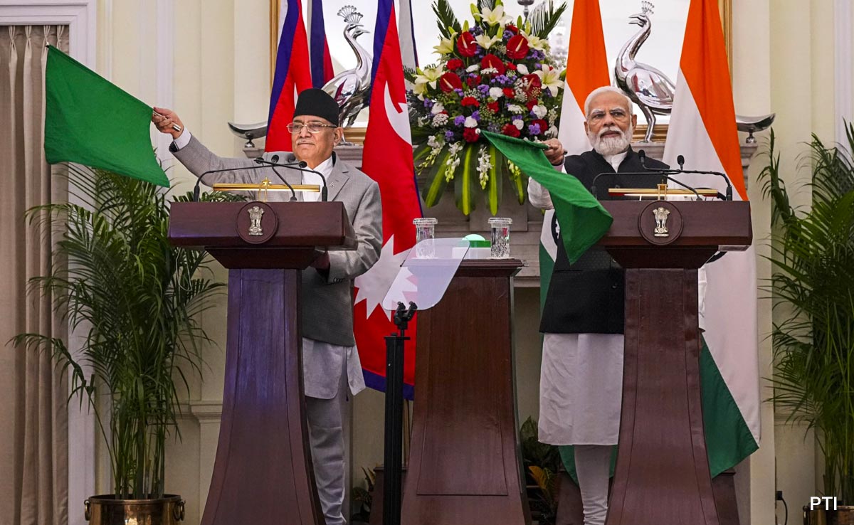 PM Modi, Nepalese Counterpart Flag Off Cargo Train From Bihar To Nepal
