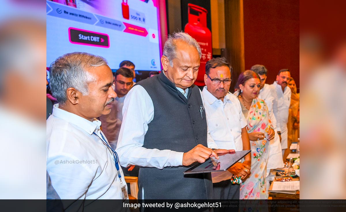 Rajasthan Congress Starts Cylinder-At-Rs 500 Scheme In Election Year