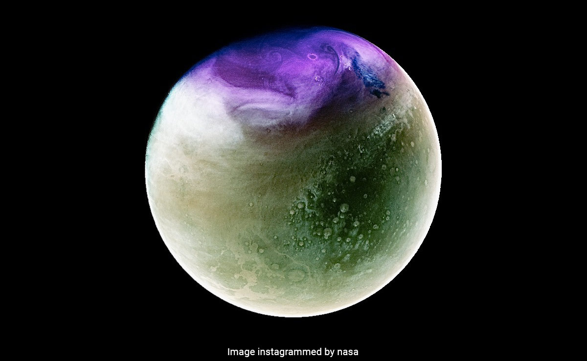 NASA Shares Stunning Ultraviolet Images Of Mars Captured By Maven Spacecraft