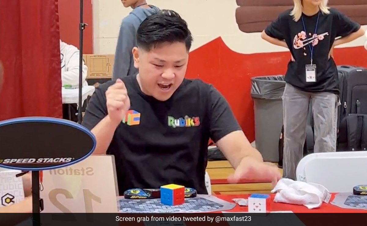 Video: US Man Solves Rubik's Cube In 3.13 Seconds, Sets World Record