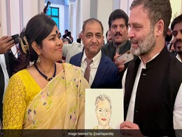 In US, Artist Gifts Rahul Gandhi Portrait Of Sonia Gandhi. See Post In US, Artist Gifts Rahul Gandhi Portrait Of Sonia Gandhi. See Post