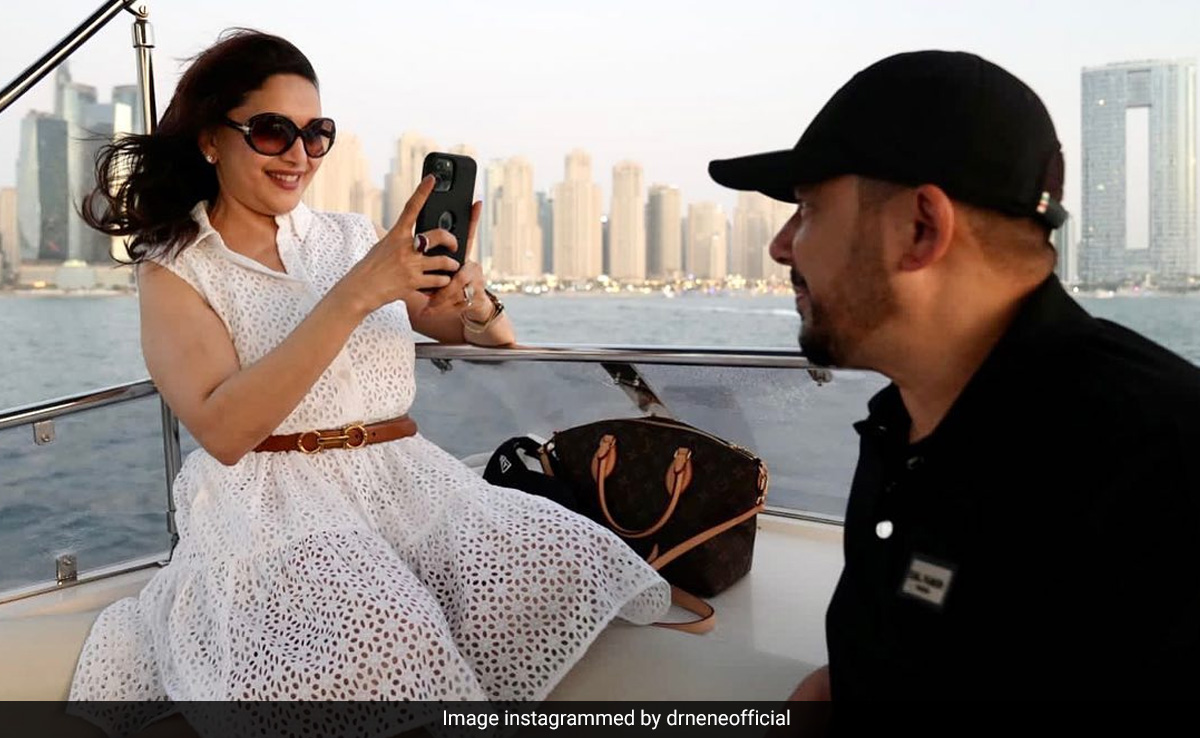 Just Madhuri Dixit And Husband Shriram Nene Taking Each Other Pic (And Being Adorable About It)