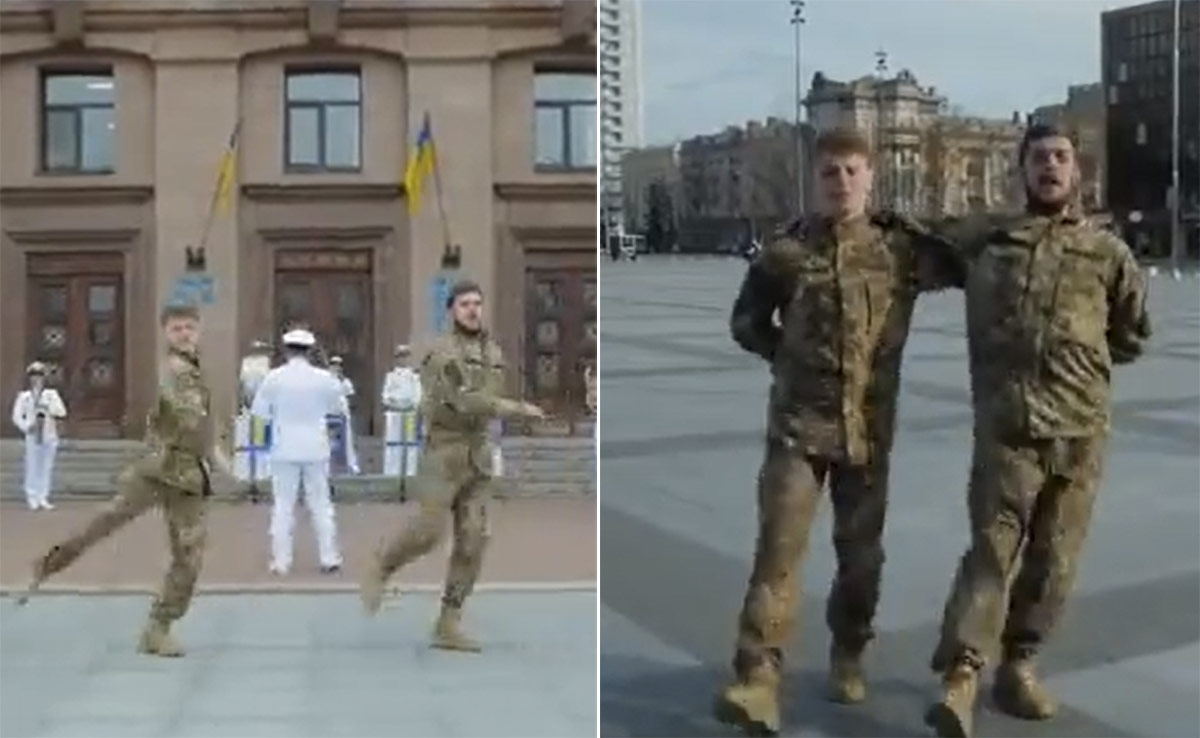 Ukraine Soldiers Dance To "Naatu Naatu", Video Is Viral