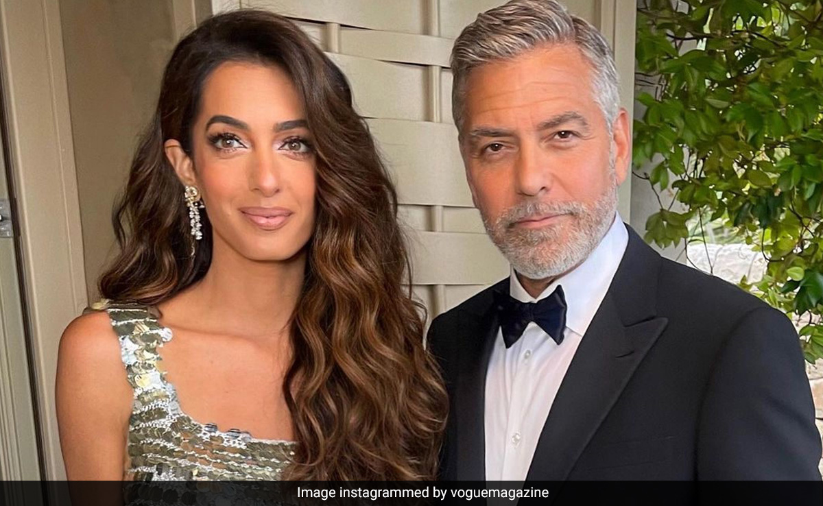 Amal Clooney's Silver Dress And Disco Glam Is The Only Invite You Need This Weekend