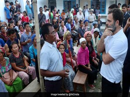 Rahul Gandhi Goes To Relief Camps In Manipur's Moirang On Day 2 Of Visit Rahul Gandhi Goes To Relief Camps In Manipur's Moirang On Day 2 Of Visit