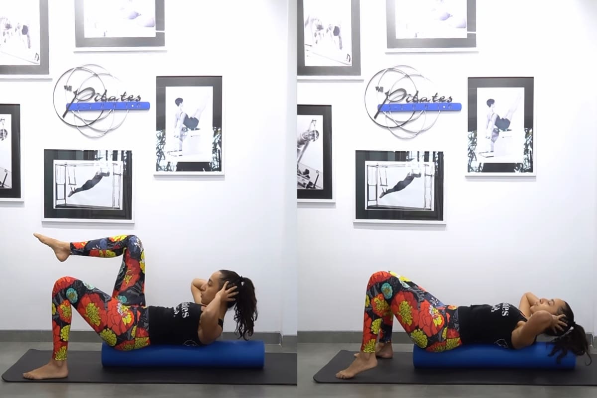 Namrata Purohit's Exercise for Stronger Core with Abs on a Roller Foam is Must Try