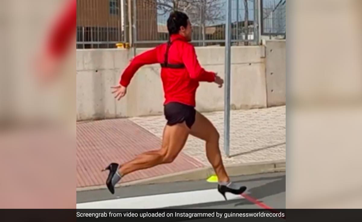 Man Breaks Guinness World Record For Fastest 100-Meter Sprint In Heels