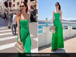 Manushi Chhillar's Green Maxi Dress Gives Holiday Dressing A Fresh Spin Manushi Chhillar's Green Maxi Dress Gives Holiday Dressing A Fresh Spin