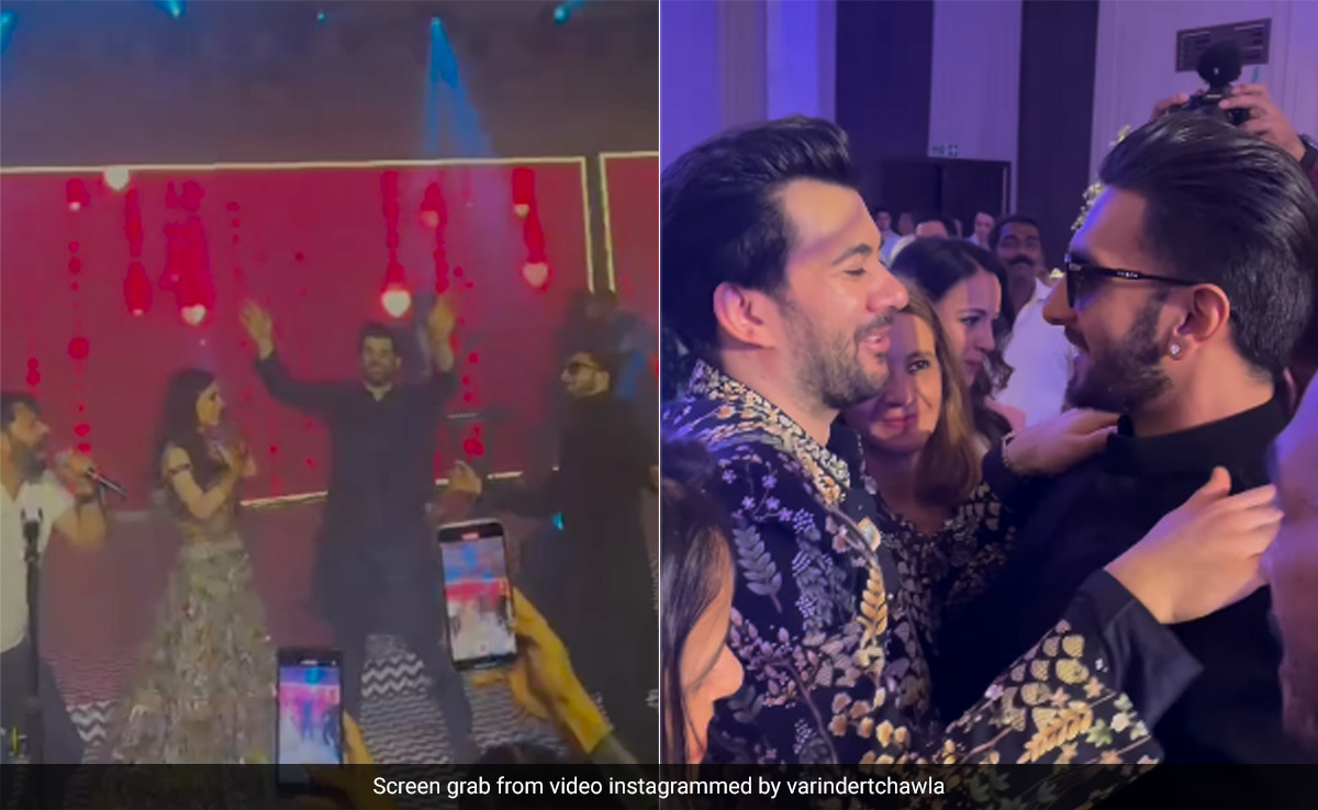 How Ranveer Singh Lit Up Karan Deol's <i>Sangeet</i> Ceremony. Watch