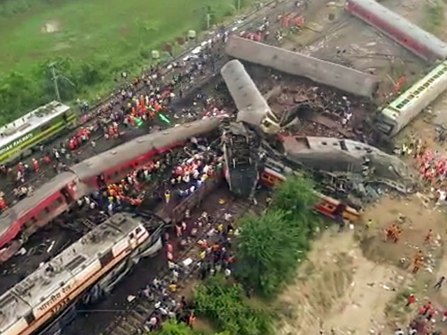 3 Trains Crash In Freak Accident In Odisha