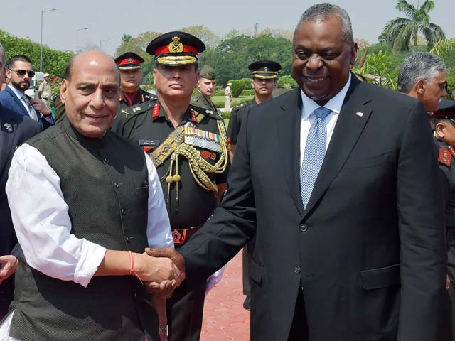 Rajnath Singh Holds Strategic Talks With US Defence Secretary Lloyd Austin
