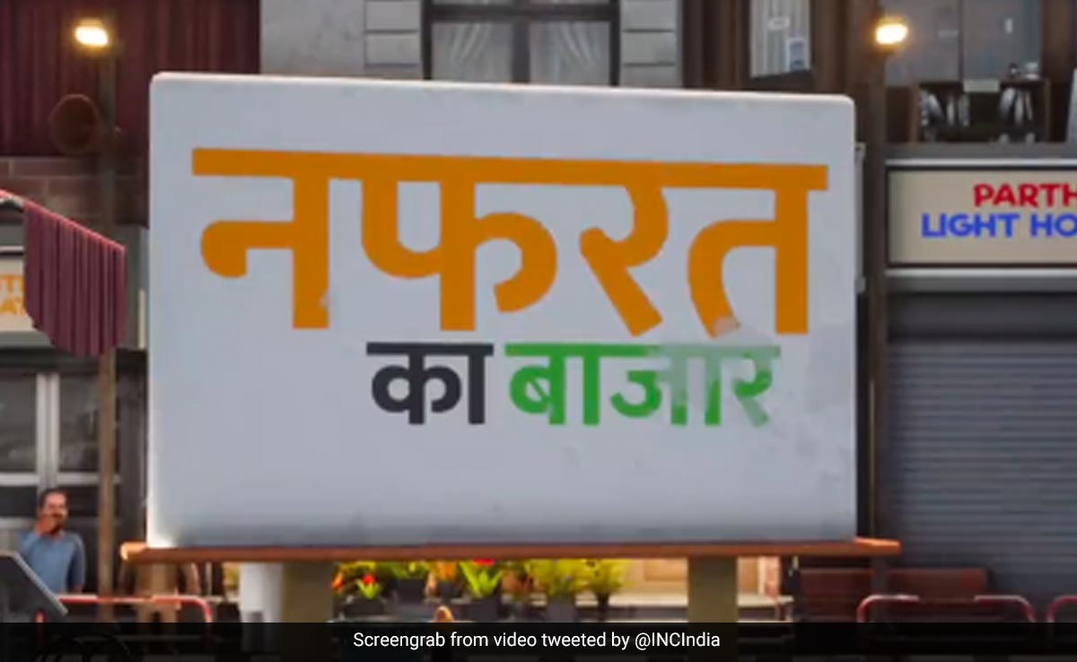 Rahul Gandhi Shreds "<i>Nafrat Ka Bazaar</i>" In Congress's New Animated Video