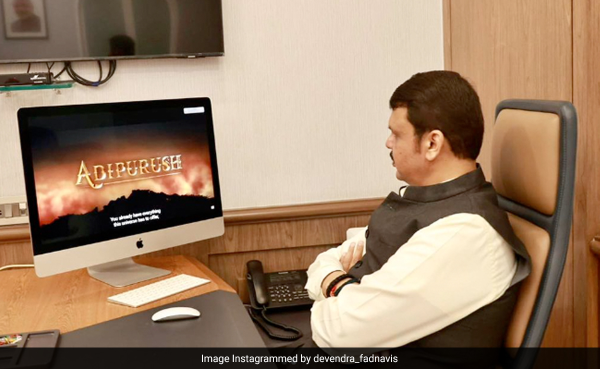Devendra Fadnavis Extends Best Wishes To '<i>Adipurush</i>' Team Ahead Of Release