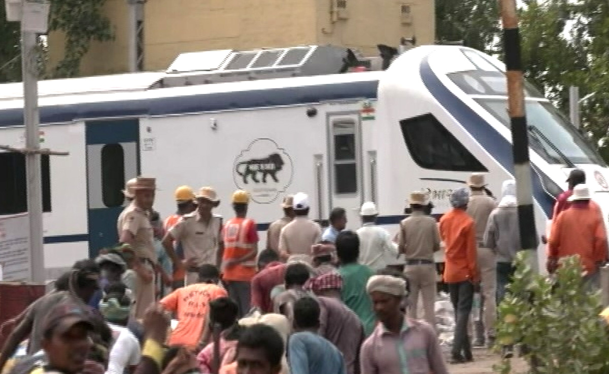 Watch: 1st Vande Bharat High-Speed Train Crosses Odisha Rail Tragedy Site