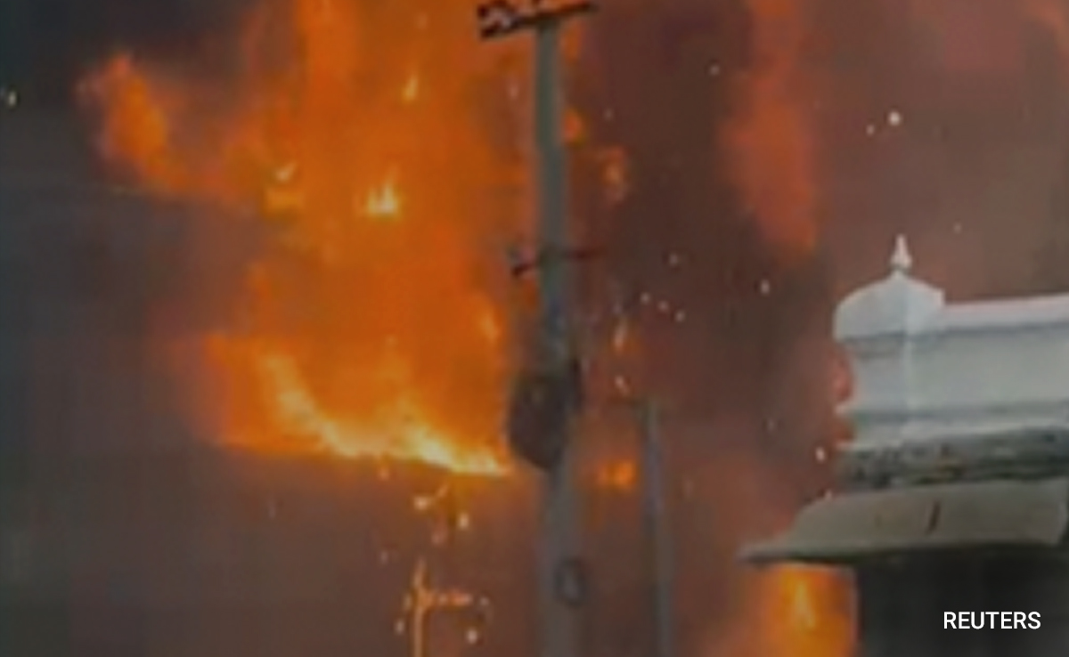 Massive Fire At Shop Near Govindaraja Swamy Temple In Tirupati