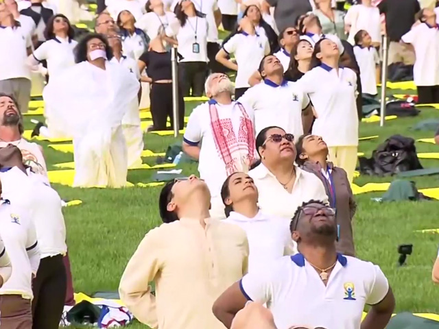 PM Modi Leads Grand Yoga Session At UN Headquarters