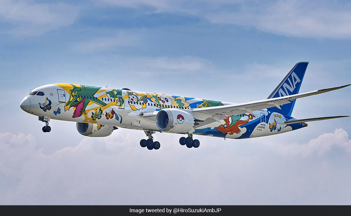 Japanese Ambassador Hiroshi Suzuki Welcomes First Flight Of Pikachu Jet To Delhi