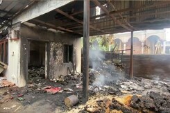 Union Minister's House Set On Fire By Thousand-Strong Mob In Manipur Union Minister's House Set On Fire By Thousand-Strong Mob In Manipur