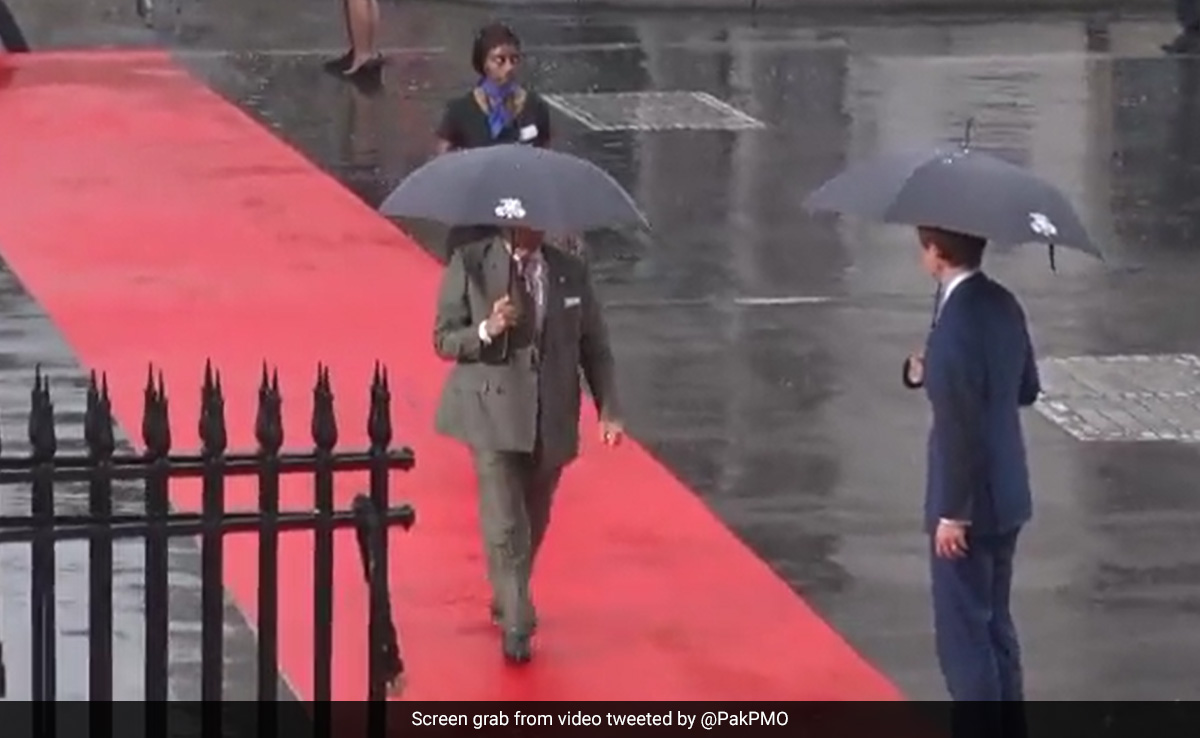 "Shehbaz Sharif Is An Embarrassment": Pak PM Trolled After Video Shows Him Snatching Umbrella From Woman Officer