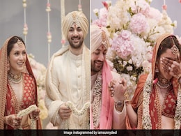 Drisha Acharya Was A Classic Indian Bride In Red For Her Wedding To Karan Deol Drisha Acharya Was A Classic Indian Bride In Red For Her Wedding To Karan Deol